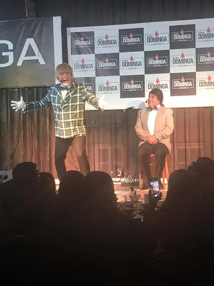 Show de Melón y Melame en la terraza